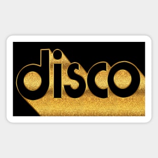 Disco / Retro Style Typography Design Magnet